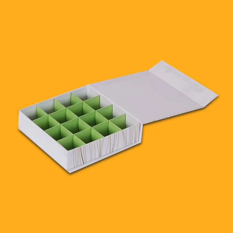 cardboard boxes with dividers