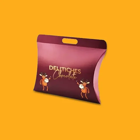 Custom Pillow Boxes with Handle - Image 4