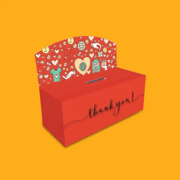 custom printed donation boxes
