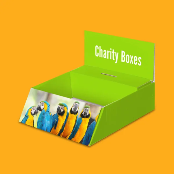custom cardboard donation boxes