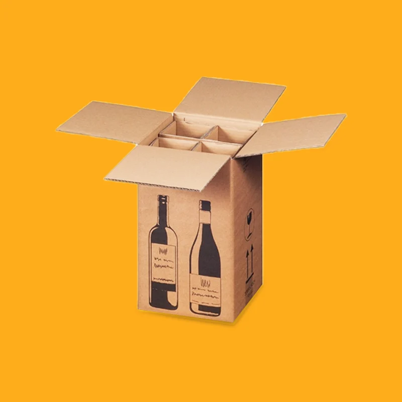 cardboard wine bottle boxes
