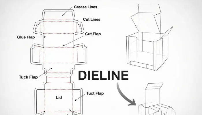 a Packaging Dieline