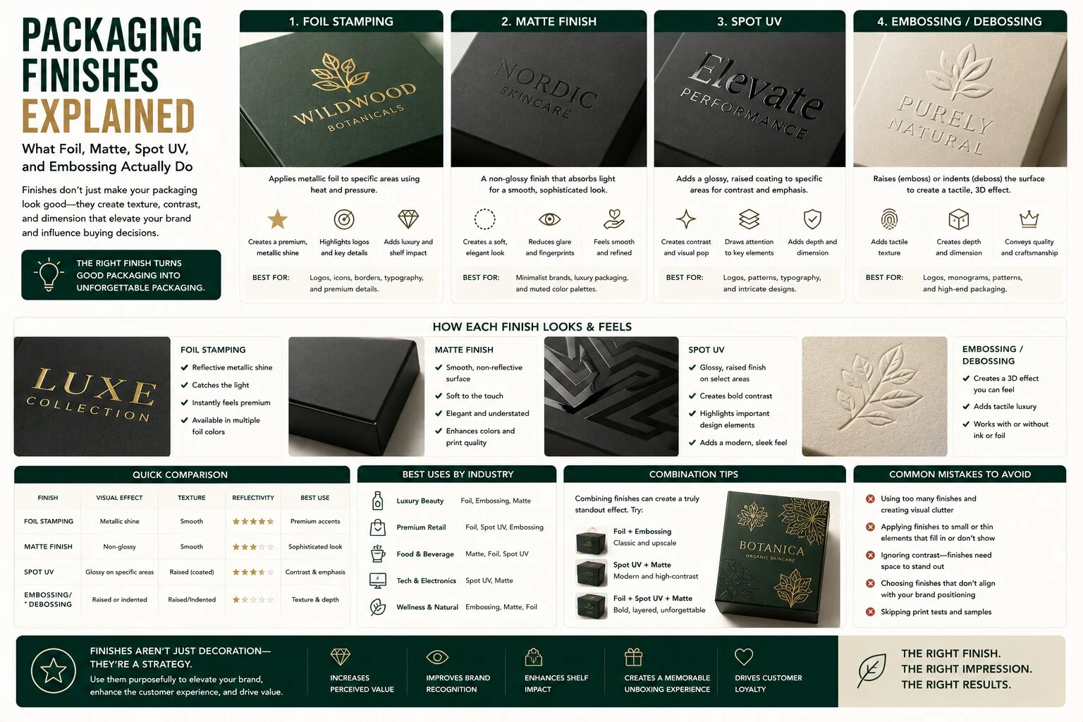Packaging Finishes Explained Packaging Finishes Explained