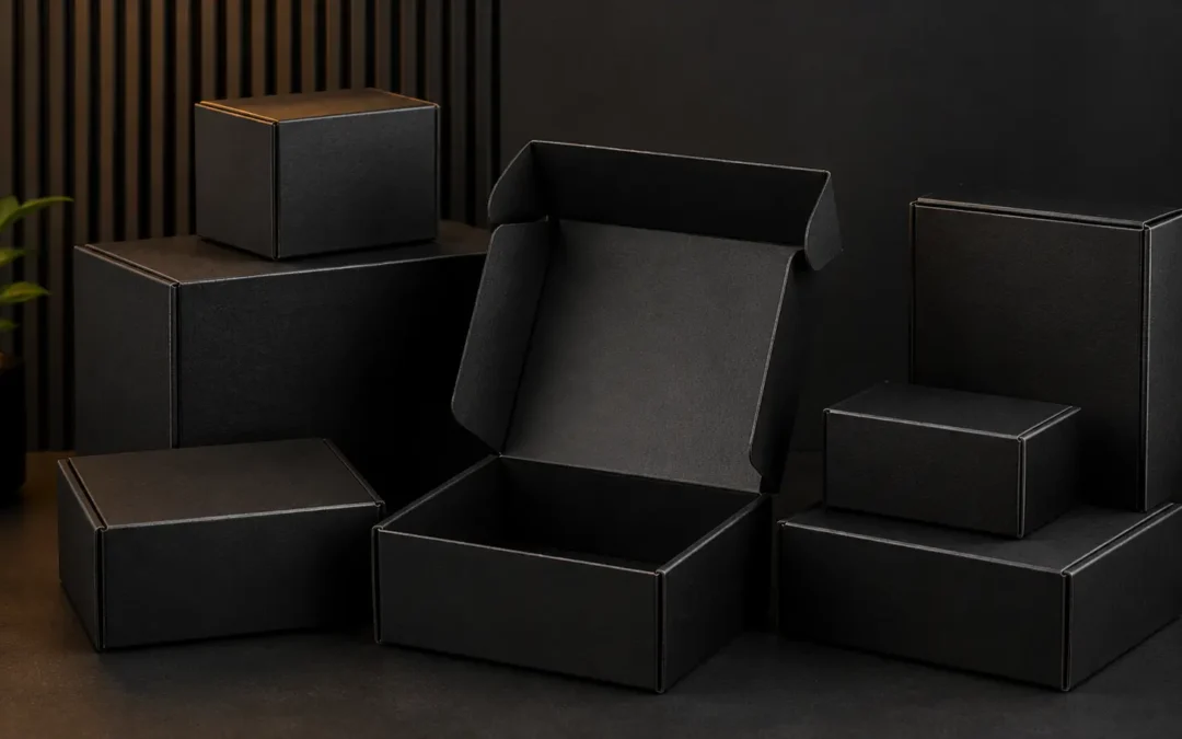 Black Shipping Boxes For Secure And Stylish Product Packaging
